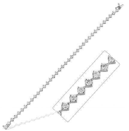 3.00 ct. Pırlanta Suyolu Bileklik