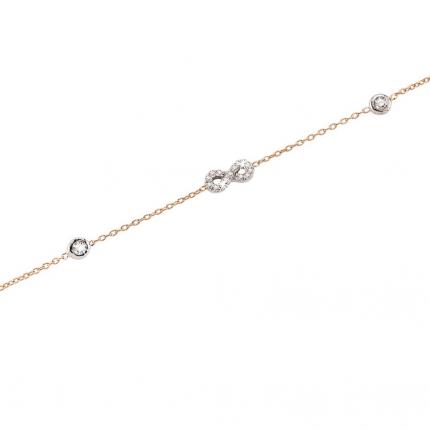 0.18 ct. Pırlanta Sonsuzluk Bileklik