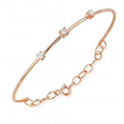 0.41 ct. Pırlanta Kelepçe Bileklik