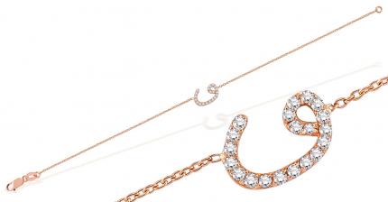 0.15 ct. Pırlanta Vav Bileklik