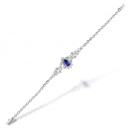4.89 ct. Pırlanta Safir Bileklik