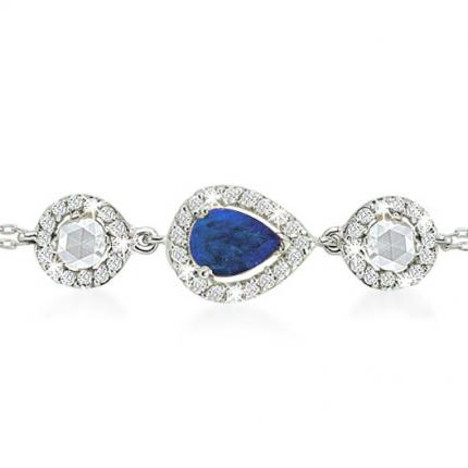 0.90 ct. Pırlanta Safir Bileklik