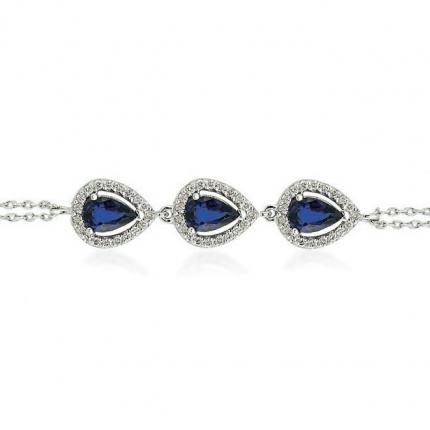 1.80 ct. Pırlanta Safir Bileklik
