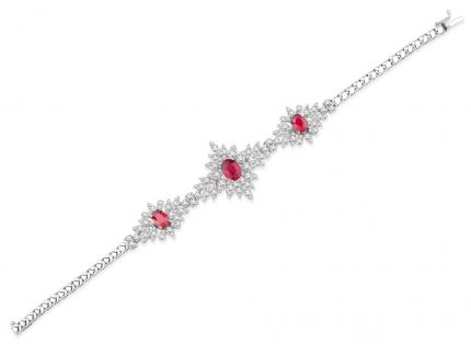 8.79 ct. Pırlanta Yakut Bileklik