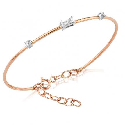 0.23 ct. Pırlanta Kelepçe Bileklik
