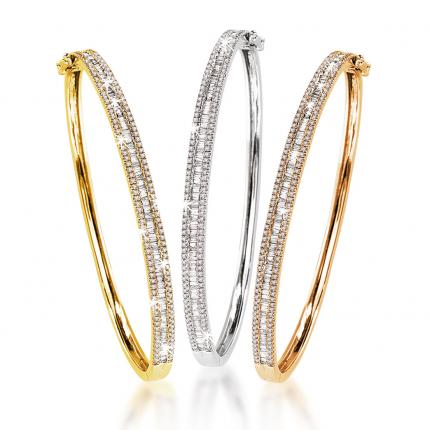 0.99 ct. Pırlanta Kelepçe Bileklik