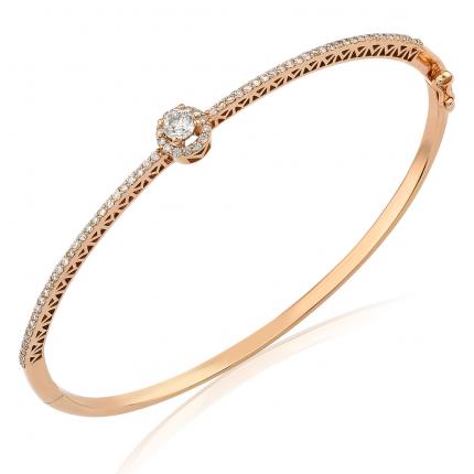 0.78 ct. Pırlanta Kelepçe Bileklik