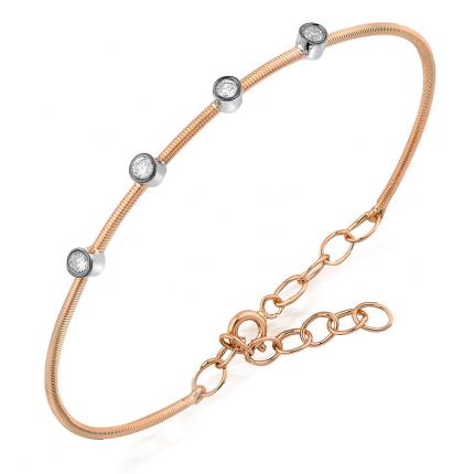 0.17 ct. Pırlanta Kelepçe Bileklik