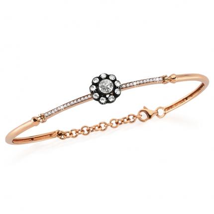 0.52 ct. Elmas Pırlanta Gül Kelepçe Bileklik