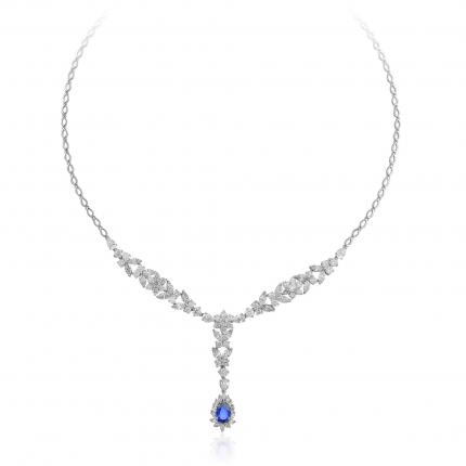 2.68 ct. Pırlanta Safir Yüzük
